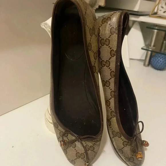 GUCCI GG WOMEN'S BROWN LUXURY LEATHER BAMBOO BIT Tassal no rips or tear. - Picture 4 of 16